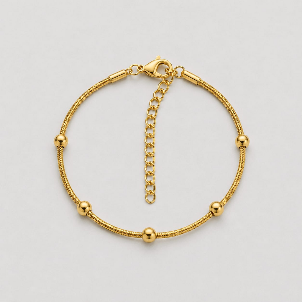 Beaded Snake Chain Bracelet