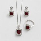 Deep Red Horizon Jewelry Set