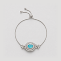 Celestial Azure Floral Slider Bracelet