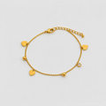 Sweetheart Charm Gold Bracelet