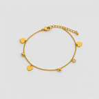 Sweetheart Charm Gold Bracelet