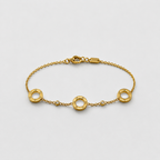 Screw Motif Gold Bracelet