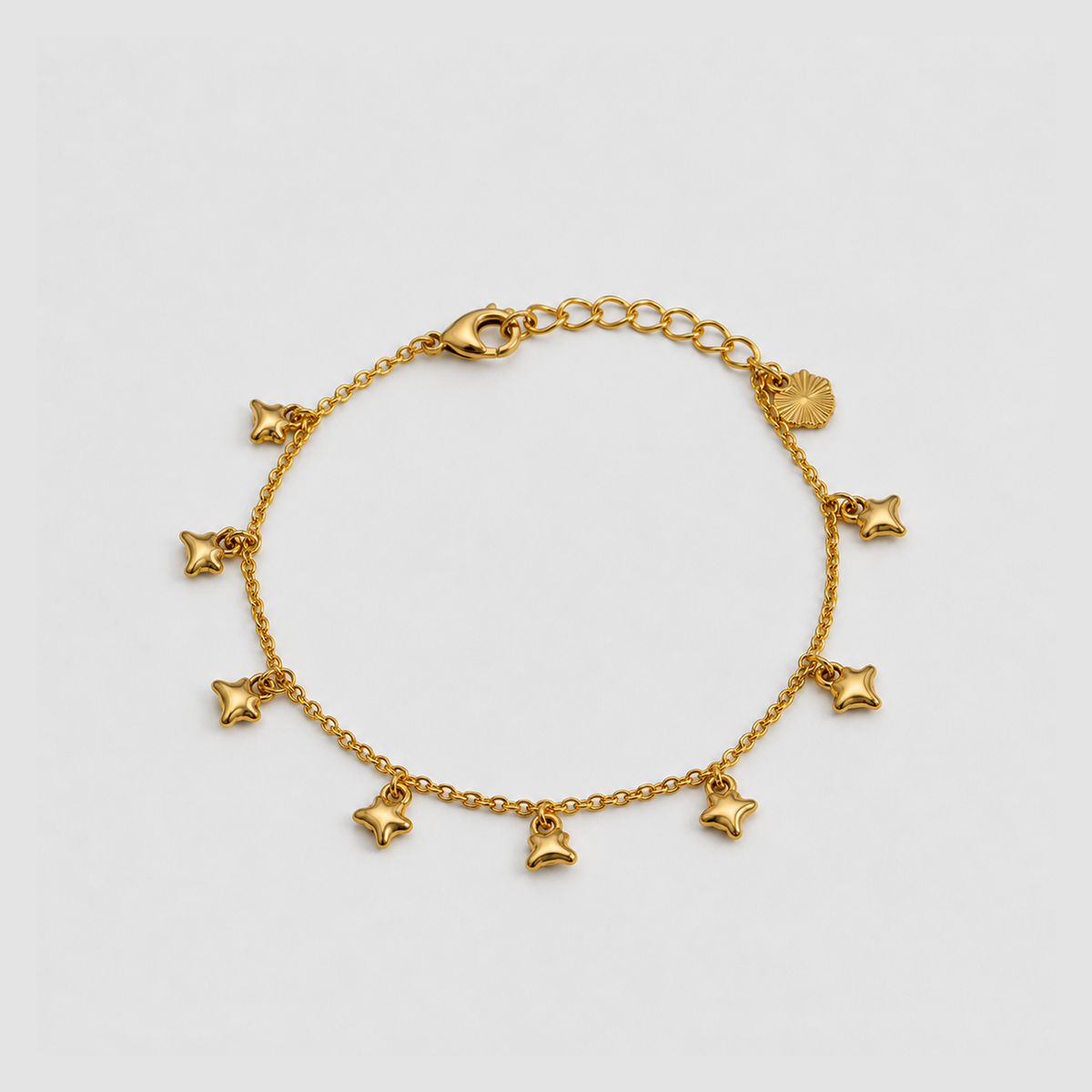 Divine Star Charm Gold Bracelet