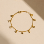 Divine Star Charm Gold Bracelet