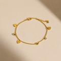 Sweetheart Charm Gold Bracelet
