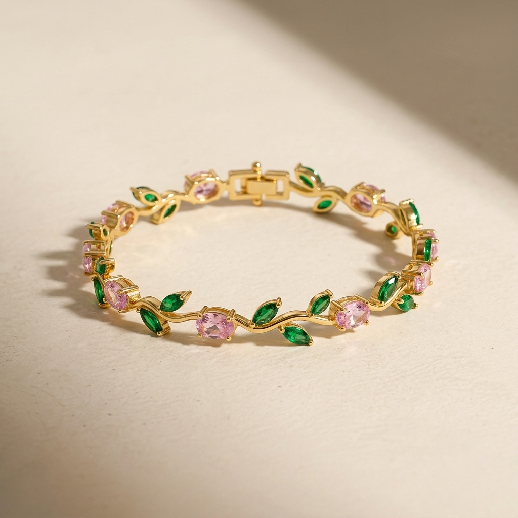 Enchanted Garden Floral Vine Bracelet