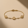 Screw Motif Gold Bracelet