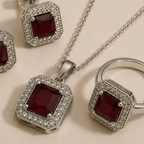 Deep Red Horizon Jewelry Set