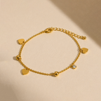Sweetheart Charm Gold Bracelet