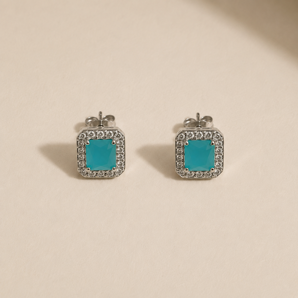 Blue Crystal Jewelry Set