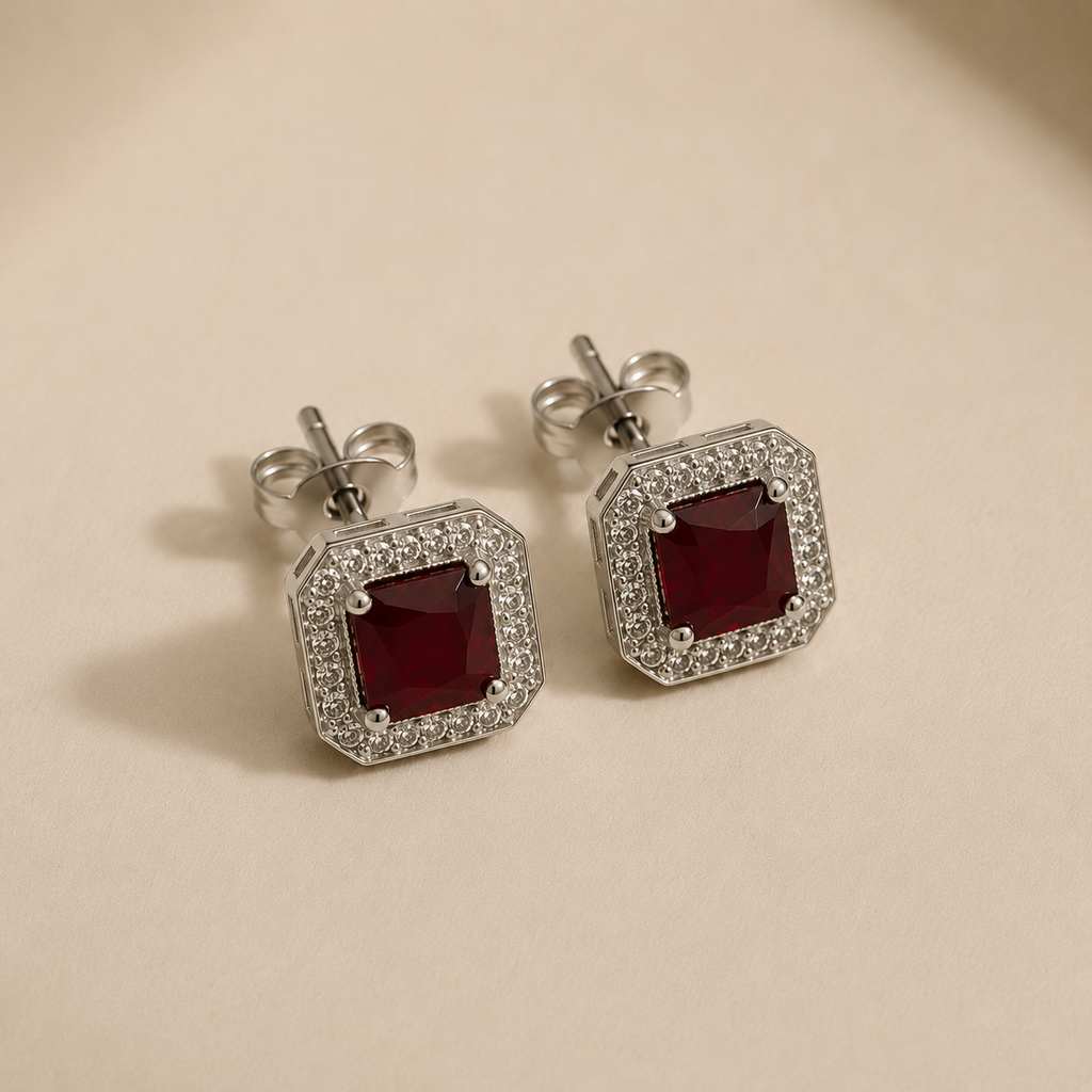 Deep Red Horizon Jewelry Set