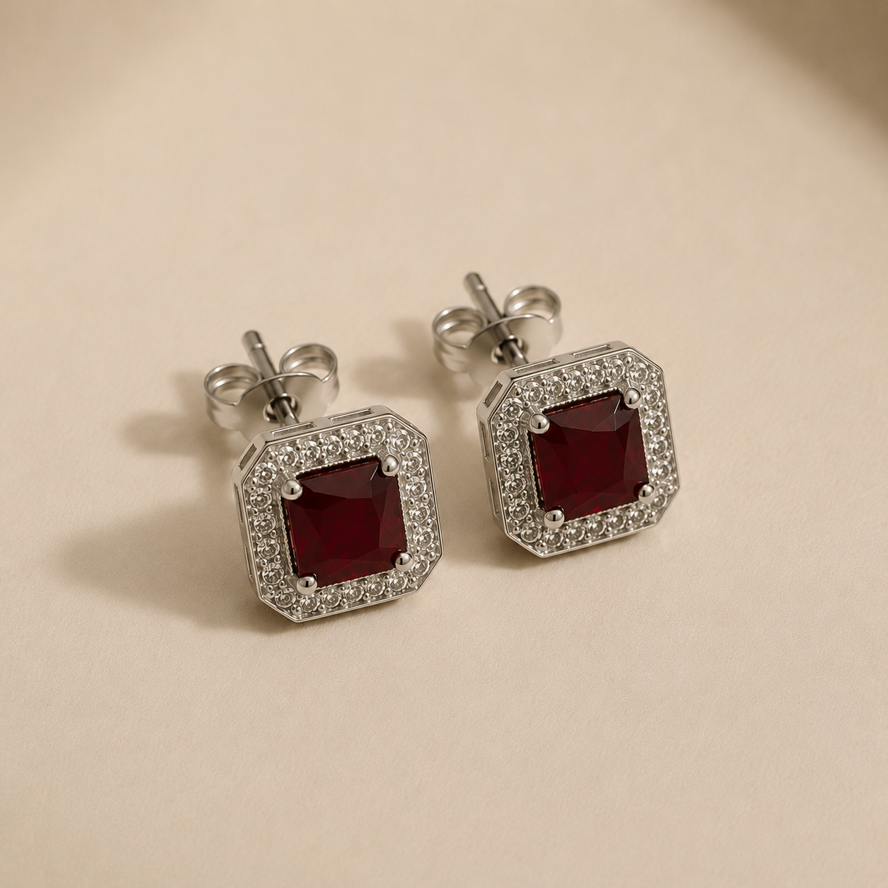 Deep Red Horizon Jewelry Set