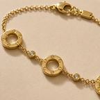 Screw Motif Gold Bracelet