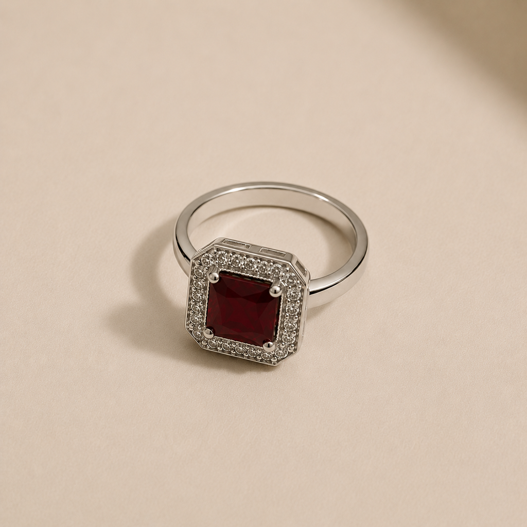 Deep Red Horizon Jewelry Set