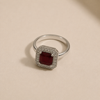 Deep Red Horizon Jewelry Set