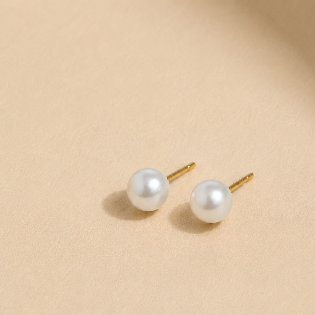 Multi-Style Clover & Pearl Stud Earring Set