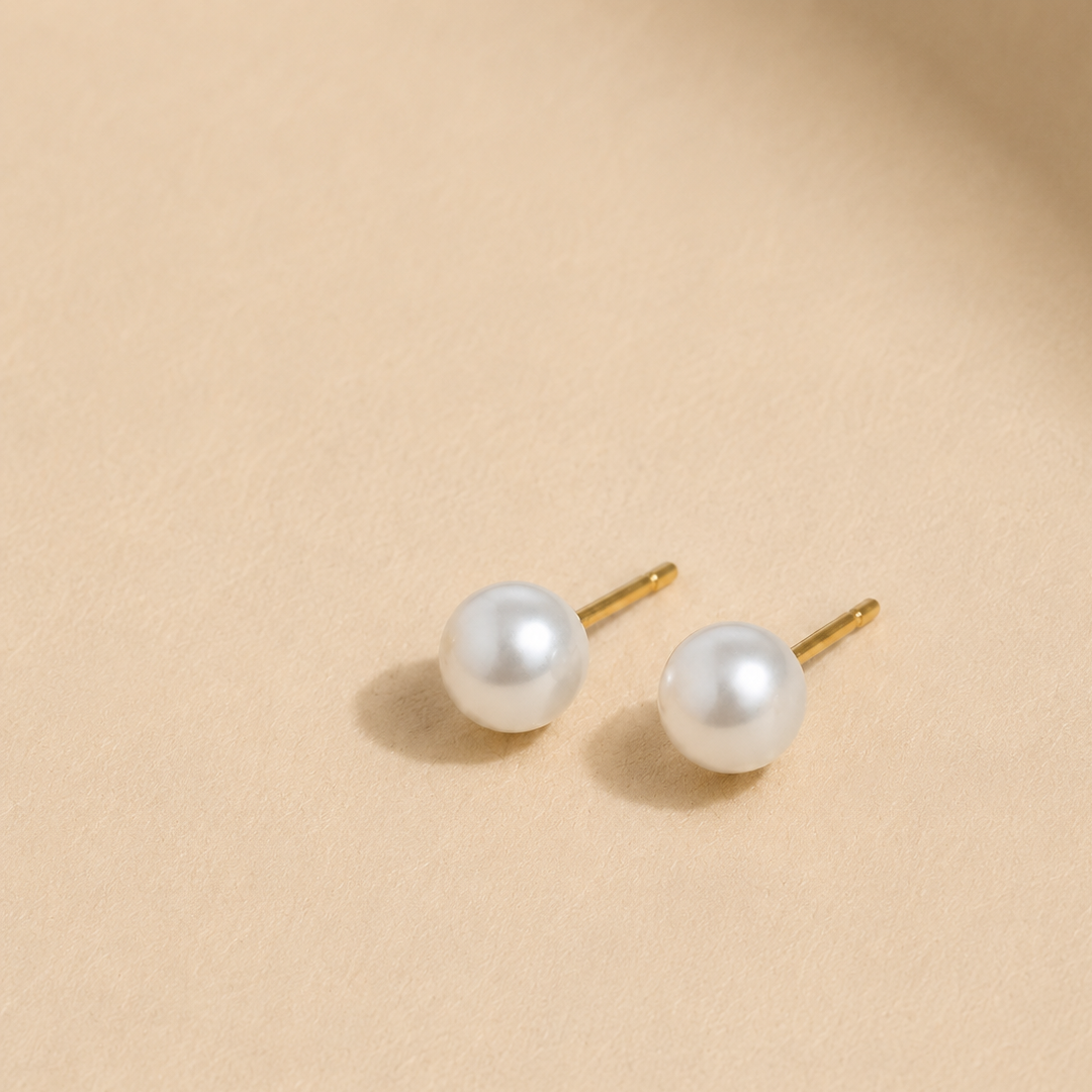 Multi-Style Clover & Pearl Stud Earring Set
