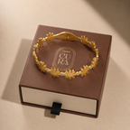 Golden Daisy Cuff Bracelet