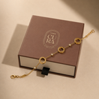 Screw Motif Gold Bracelet