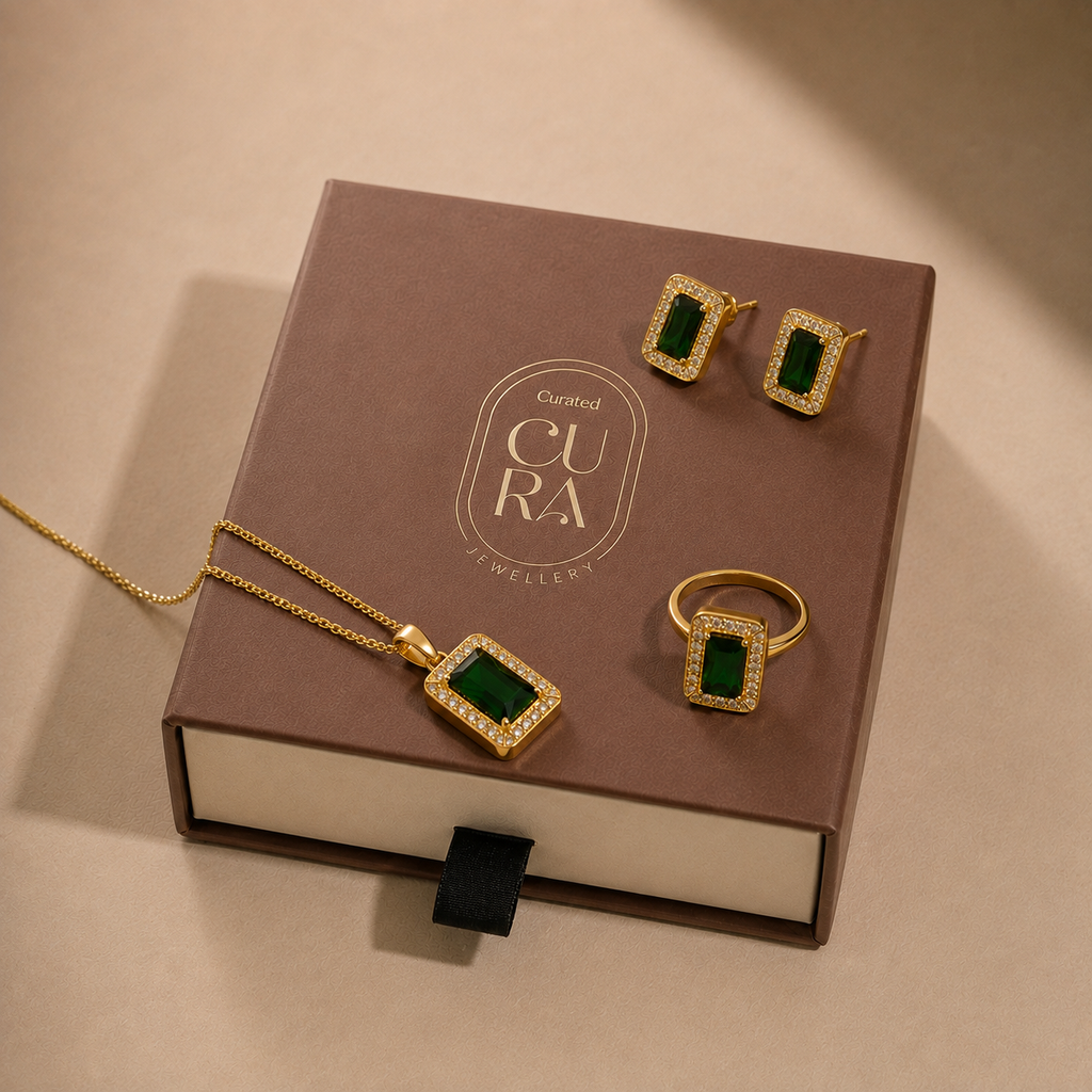 The Royal Emerald Jewelry Set