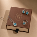 Blue Crystal Jewelry Set