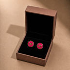 Hot Pink Butterfuly Studs